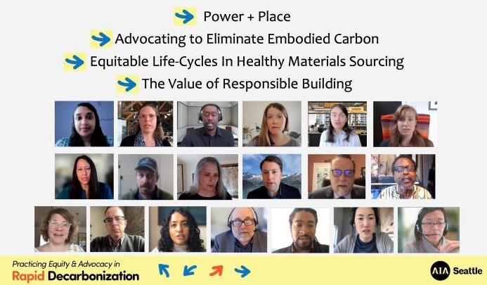 AIA Seattle 2022 Equity & Advocacy in Rapid Decarbonization